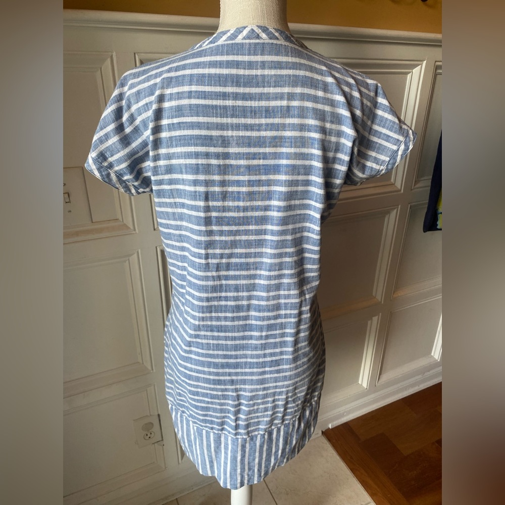 ❌SOLD❌ ATHLETA BARBADOS SWIM COVER UP SMALL CHAMBRAY LINED DRESS - Picture 5 of 7